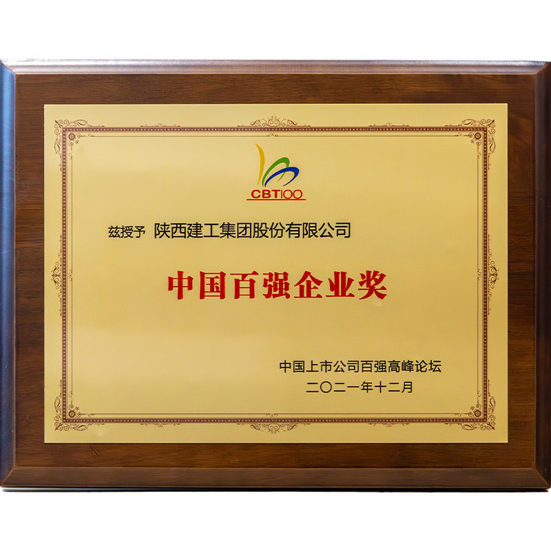 2021年中国百强企业奖 2021年中国百强企业奖