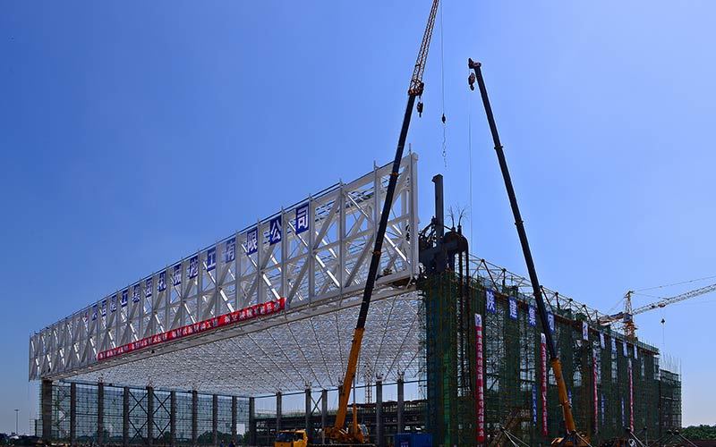 东航西安维修基地新机库钢结构工程 东航西安维修基地新机库钢结构工程